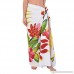 ISLAND STYLE CLOTHING Womens Sarong Orchid Floral Swimsuit Coverup Beachwear Bikini Wrap Skirt with Free Coconut Clip White B07F8GXP42